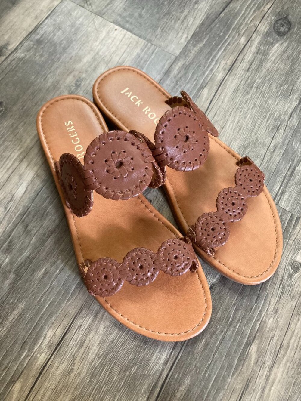 Jack Rogers Lauren II Flat Sandals size 7
